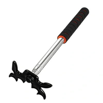 Image de Karriter Pont de queue billard rétractable avec tête chevalet, accessoire pour table billard, noir