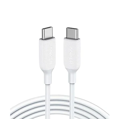 Image de Anker Powerline III câble USB C vers 2.0, 60 W, 1,8 m, de charge pour MacBook Pro 2020, iPad Switch, Samsung Galaxy S20 plus S9 S8 Plus, Pixel, et (blanc)