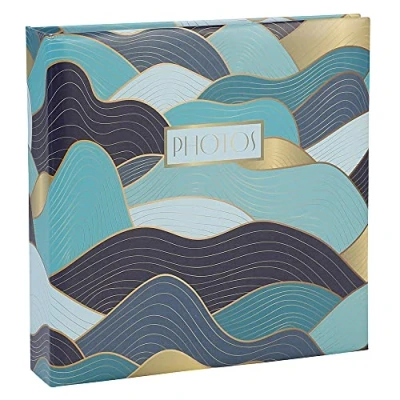 Image de Exacompta Réf. 62662E Album photos à pochettes OCEAN 200 10 x 15 cm 100 pages format 22,5 22 couverture recouverte d&#039;un pelliculage mat imprimé motifs aux couleurs tendance