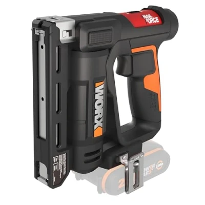 Image de WORX Agrafeuse et Cloueuse de Finition sans Fil 2 en 1 Jusqu&#039;à 60 Clous/min Avec 500 Clous Agrafes Réglage la Pronfondeur Outil Livrée Batterie ni Chargeur WX843.9