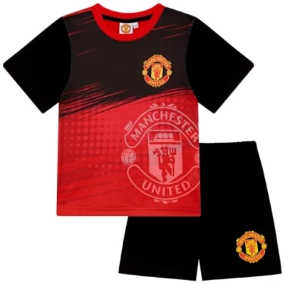 Image de Manchester United FC Ensemble de Pyjama à Manches Courtes 7 8 Ans: 128cm