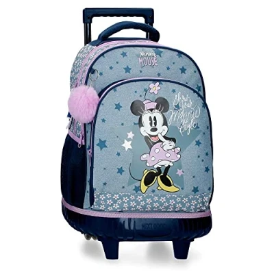 Image de Disney Minnie Style Sac à Dos Compact 2 Roues Bleu 32x43x21 cms Polyester 28,9L
