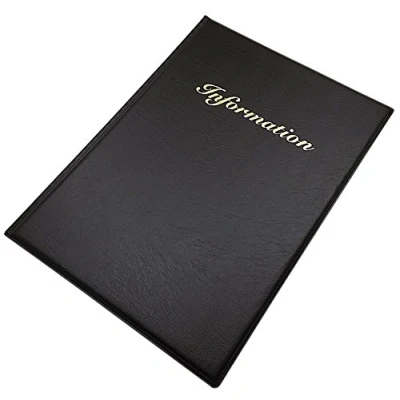 Image de Cahier d&#039;information DIN A 4 avec 12 compartiments/Film ouverture en haut/MJ Allemagne de conception fabriqué UE dans différentes couleurs noir