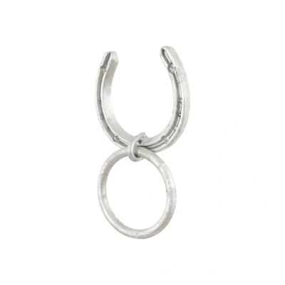 Image de Stubbs anneau d&#039;écurie Fer à cheval classique One Size Argent