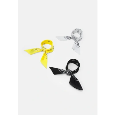 Image de Urban Classics Bandana 3 PACK Unisex Foulard, Homme, Taille: One Size, Black/yellow/white