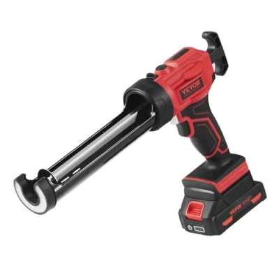 Image de VEVOR accu patroonpistool, patroonpers, siliconenpistool (20 V, voor patronen van 300 ml, tot 270 kg, 4 traps regelbare snelheid, inclusief batterij en oplader) Compatibel met acrylzuur, lijmen