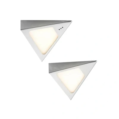 Image de LED Lampes sous meuble Odia à intensité variable (Moderne) en Gris Inox e. a. pour Salon &amp; Salle manger (à 2 lampes,), Lampe