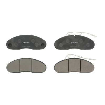 Image de DELPHI LP1096 Jeu de plaquettes frein contact signal d&#039;usure inclus sans tôle anti bruit accessoires RENAULT: MASTER 1 Pritsche/Fahrgestell