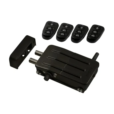 Image de ARREGUI CI10N Verrou électronique, serrure invisible, 4 télécommandes, noir