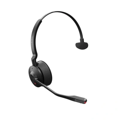 Image de Engage 55 SE Mono casque UC, adaptateur DECT Link 400a USB A, support de bureau SE, câble C vers A 1,2 m, étui transport, garantie et avertissement (brochures sécurité)