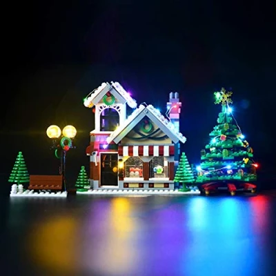 Image de BRIKSMAX Kit de LED pour Jouet Noël, Compatible avec La Maquette Lego 10249, Construction n&#039;est Pas Incluse