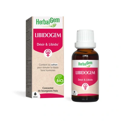 Image de Herbalgem Libidogem Désir &amp; Libido Femme Extrait De Bourgeon Frais Safran Bio 30 ml