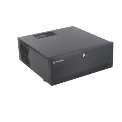 Image de SilverStone Technology SST GD07B C Grandia Boîtier PC HTPC ATX, Haute Performance du Flux d&#039;air Silencieux, connecteur USB Type sur Le Port d&#039;E/S, Noir 10180