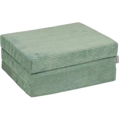 Image de KiddyMoon Matelas Enfant Pliable en Mousse Pouf pour Tout Petits, Chambre d&#039;enfant, Vert