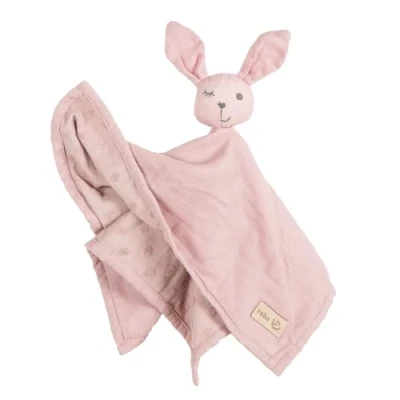 Image de roba Doudou Lapin Bio &quot;Lil Planet&quot; Certifié OEKO TEX + GOTS Coton Compagnon du Bébé Rose/Mauve