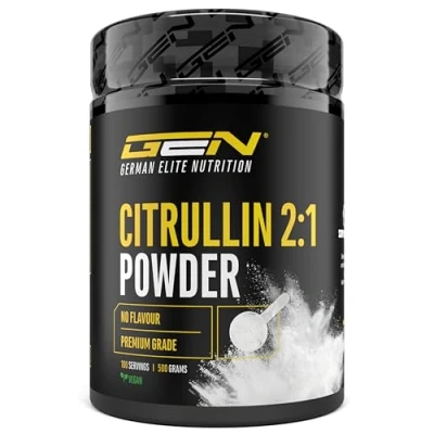 Image de L Citrulline Powder 500 g DL Malate 2:1 Solubilité optimale Vegan Sans additifs De fermentation végétale