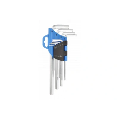 Image de Hogert Technik HT1W801 Ensemble de tournevis coudés 1.5, 2, 2.5, 3, 4, 5, 6, 8, 10.0 Acier chrome vanadium 9