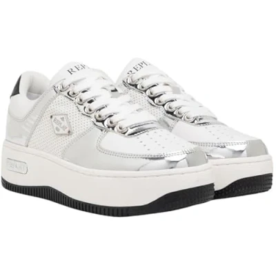 Image de Replay EPIC Baskets basses, Femme, Taille: 38, White mirror Polyuréthane