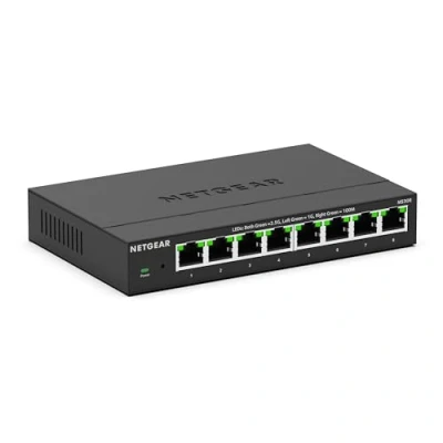 Image de NETGEAR (MS308) Switch 2.5 Gigabit 8 Ports Multi Installation Bureau ou Mur, Optimal pour Profiter des connexions Fibres à 2GB, Plug and Play