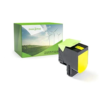 Image de Green2Print Toner Jaune 2300 Pages remplace Lexmark 71B0040, 71B20Y0 pour CX317DN, CX417DE, CX517DE, CS317DN, CS417DN, CS517DE
