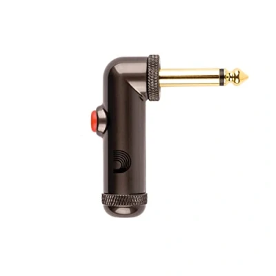 Image de D&#039;Addario Connecteur 1/4&quot; coudé avec interrupteur coupe son à pression par