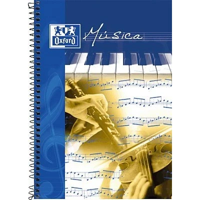Image de Cahier de musique OXFORD 100302776 20 feuilles Portées Mixte