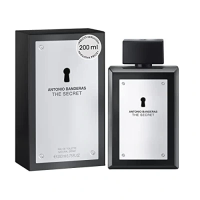 Image de Antonio Banderas Perfumes The Secret Eau de Toilette for Men Long Lasting Elegant, Dynamic and Masculine Fragance Fruity Leather Notes Ideal Day Wear 200ml