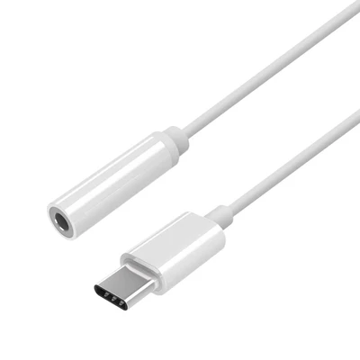 Image de Convertisseur USB C vers Audio Style Apple C/M Jack 3,5/H Blanc 15 cm Aisens A109 0384