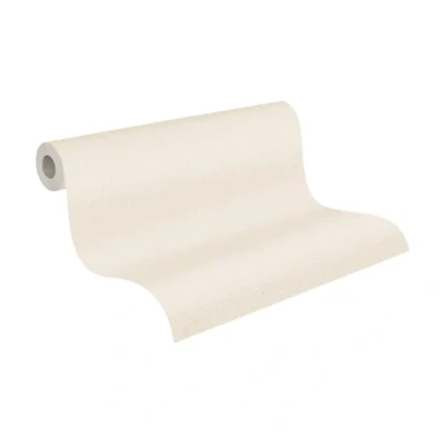 Image de A.S. Création Papier peint texturé beige crème 395492 intissé de qualité supérieure pour différents espaces vie 10,05 m x 0,53 Fabriqué en Allemagne