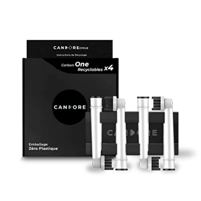 Image de Candore Brossette Responsable White Carbon One Infusée au Charbon Actif Anti Bactérien Pour Oral B Brosse à Dents Électrique Programme de Recyclage Emballage sans plastique