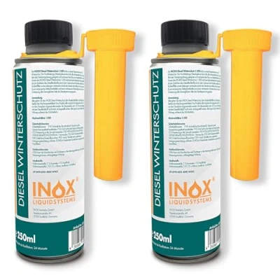 Image de INOX® Additiv Diesel de protection d&#039;hiver 1 : 200, Additif pour tous les systèmes 2 x 250 ml
