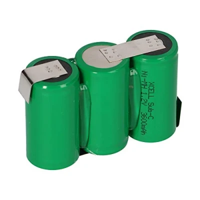 Image de Lot de 3 batteries NiMH Sub C 3600 mAh 3,6 V avec cosses à souder F1x3