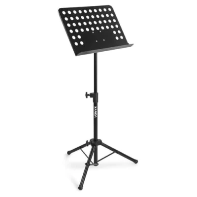 Image de VONYX Pupitre, Pupitre Réglable, 3 Pieds, Robuste, Inclinable et Léger, Parfait pour les Musiciens Prestations, Prix compétitif