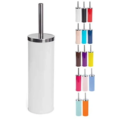Image de MSV Brosse WC avec Support INOX &amp; Acier Blanc