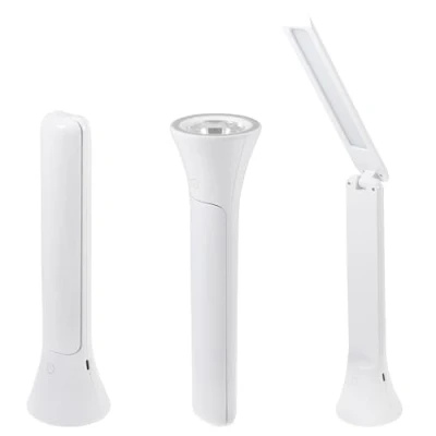 Image de PURElite lampe et torche 2 en 1 de table bureau, LED rechargeable poche, angle réglable à 180 pour la lecture, couture, l&#039;artisanat