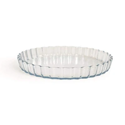Image de Excelsa Natural Baking Moule à tarte, verre transparent