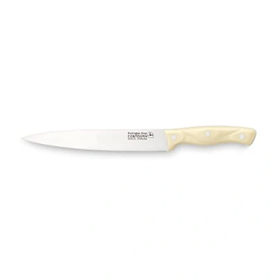 Image de Rockingham Forge Essentials Couteau à Découper de 20cm en Acier Inoxydable, Manche Bakélite d&#039;Effet Ivoire
