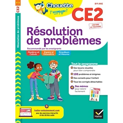 Image de Chouette Résolution de problèmes CE2 cahier d&#039;entraînement en maths recommandé par les enseignants (Broché)