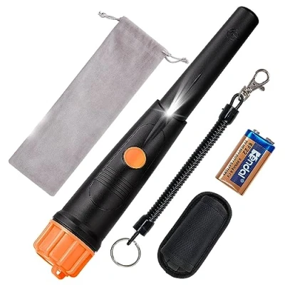 Image de Détecteur de Métaux Pinpointer，Pin Pointer étanches à l&#039;eau et Haute Précision pour Or Argent Trésor, SUNPOW métal Portable Professionnel Les Enfants Adultes (Noir)