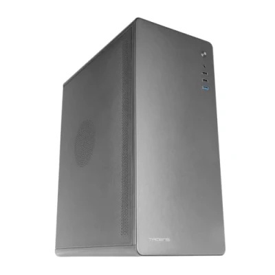 Image de Tacens ENSIS, Boîtier PC ATX, Design Tout Métal, Structure Ultra Robuste, Semi Tour avec Ventilateur FDB 120mm Silencieux, USB 3.0, Noir