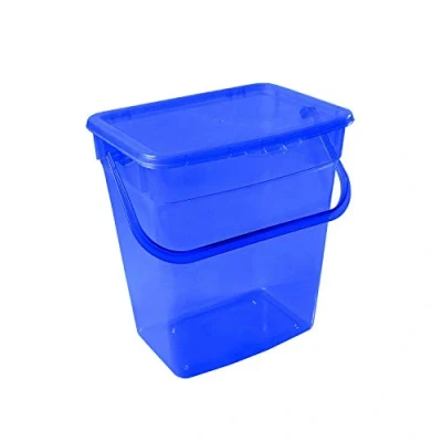 Image de Plast Team Boîte de rangement pour poudre à lessive avec couvercle (10 l, bleu)