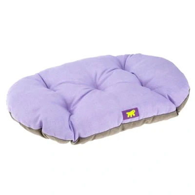 Image de Ferplast Panier Chien Relax, Coussin Chiens Grande Taille, Chats, Tapis pour chenils et Voitures, Lavable, en Coton avec Rembourrage Doux, 100 x 63 cm. Lilas
