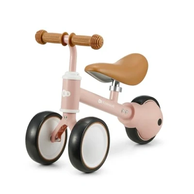 Image de Kinderkraft CUTIE Draisienne en Métal, Vélo 3 1, sans Pédales, Bébé, Siège Réglable (de 26 à 28 cm)., Sûr et pratique, Poids léger, Trois Roues, 1 an 15 kg, Rose