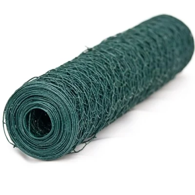 Image de Windhager 11252 Grillage Hexagonal Vert 13 mm Maille Plastifiée 10 x 1 m Idéal pour Poulailler et Basse Cour