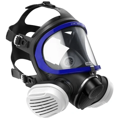 Image de Dräger X plore 5500 Masque de protection complet avec filtres A2 P3 remplaçables pour des travaux peinture, bricolage ou époxy résine