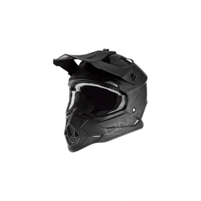 Image de O&#039;NEAL Casque de Motocross MX Enduro Coque en ABS, certifié ECE 22.05., Ouvertures pour Une Ventilation et Un Refroidissement optimaux 2SRS Flat Adulte Noir Taille M