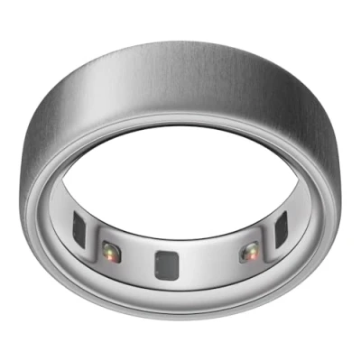 Image de OURA Ring 4 Brushed Silver Taille 13 Anneau connecté Trouvez Votre avec Le baguier Suivi du Sommeil Fréquence Cardiaque Activité Max. 8 Jours d&#039;autonomie