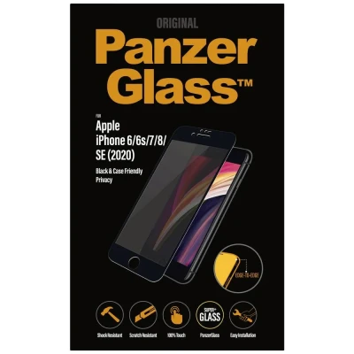 Image de PanzerGlass ® Privacy Screen Protector iPhone SE (2020/2022) 8 7 6 6s Edge to Protection d&#039;écran transparent Apple 1 pièce(s) Neuf