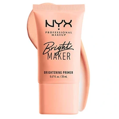 Image de NYX Professional Makeup Primer Bright Maker, Base de Maquillage, Teint Illuminatrice à l&#039;Extrait Papaye, Infusé au Mica pour un Fini Satiné, Formule Vegan, 20 ml