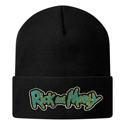Image de RICK AND MORTY Officiellement sous Licence Beanie (Noir), One Size